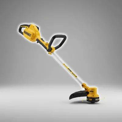 DeWalt 20V Max Brushless String Trimmer showing its ergonomic handle and balanced design