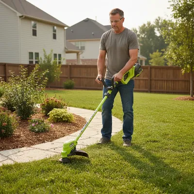 Ryobi RY40270VNM straight shaft string trimmer for home use